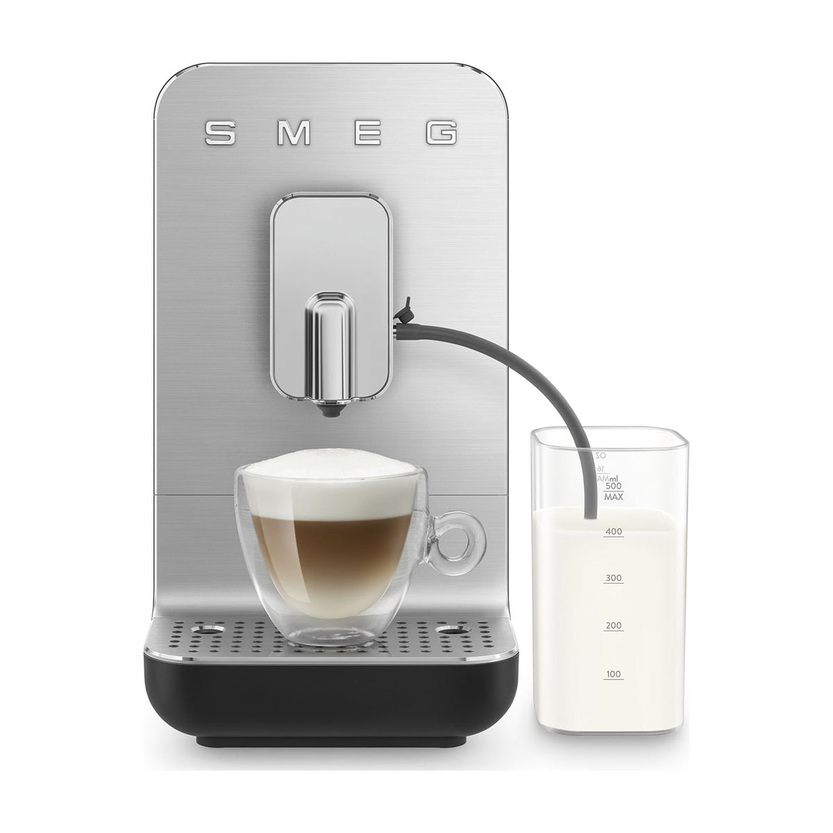 Cafetera superautomática Smeg BCC13BLMEU negra, 19 bar y 10 bebidas