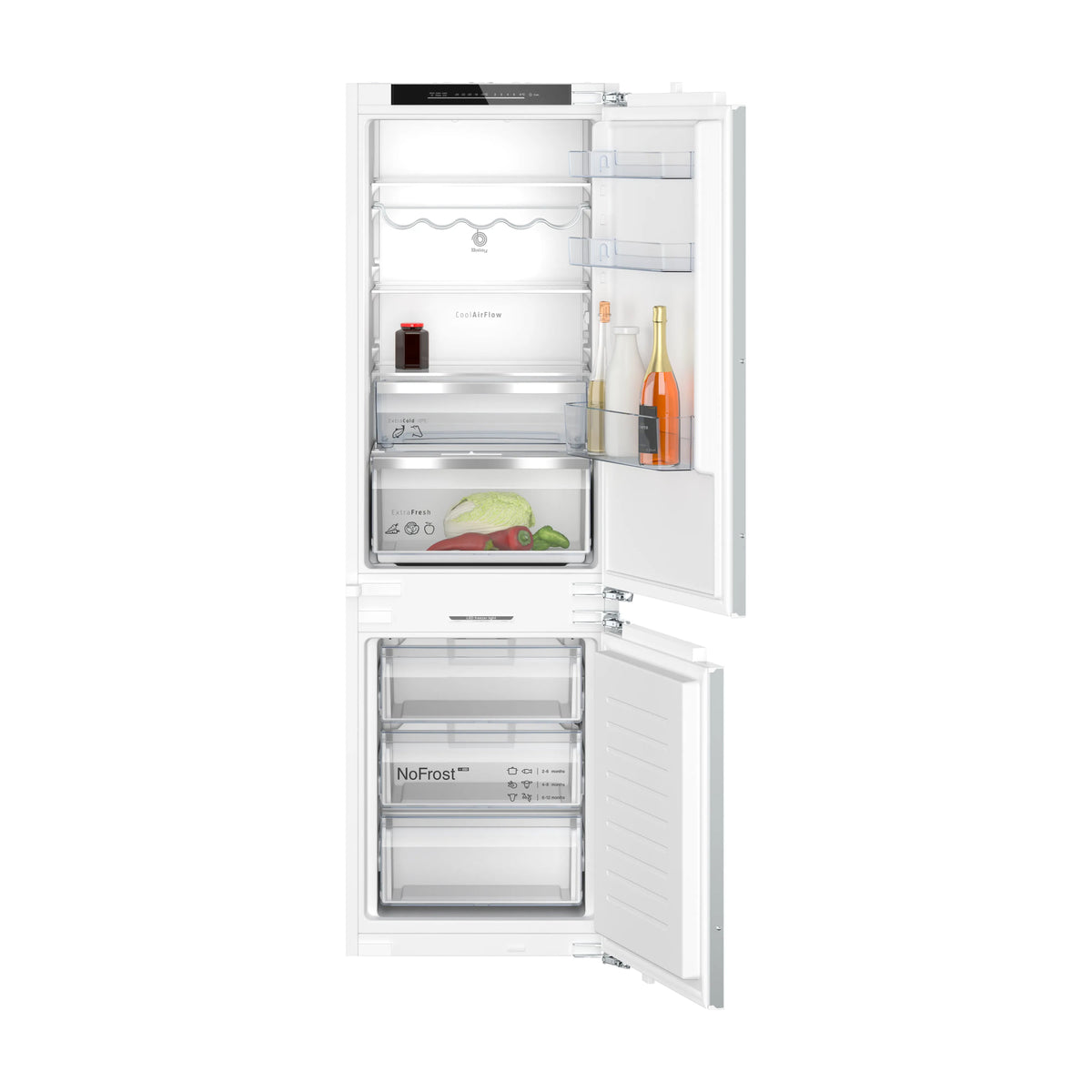 Frigorífico combi integrable Balay 3KID767F, 260 l, No Frost