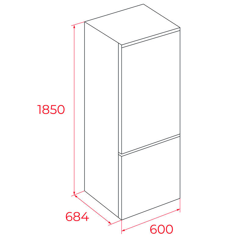 Frigorífico Combi Teka RBF3450 Negro (1)