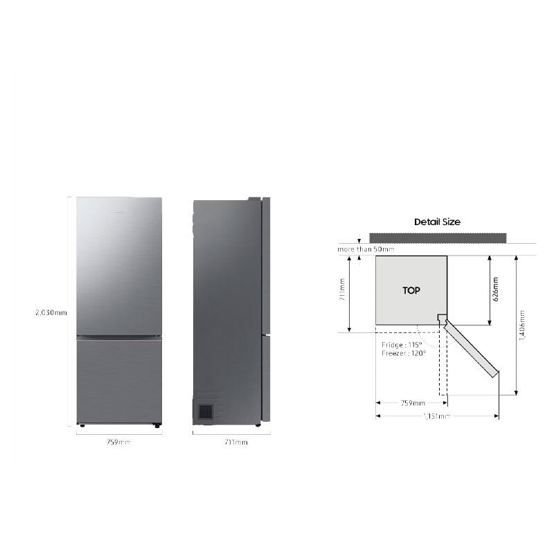 Frigorífico Combi Samsung RB53DG706AS9EF Inox (1)