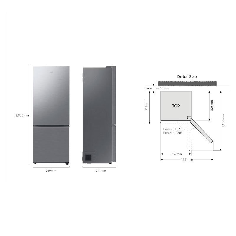 Frigorífico Combi Samsung RB53DG703CS9EF Inox (1)