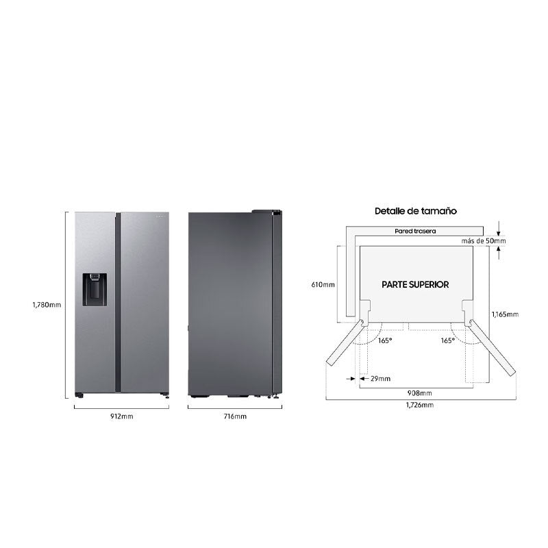 Frigorífico Americano Samsung RS64DG5303S9EF Inox (1)