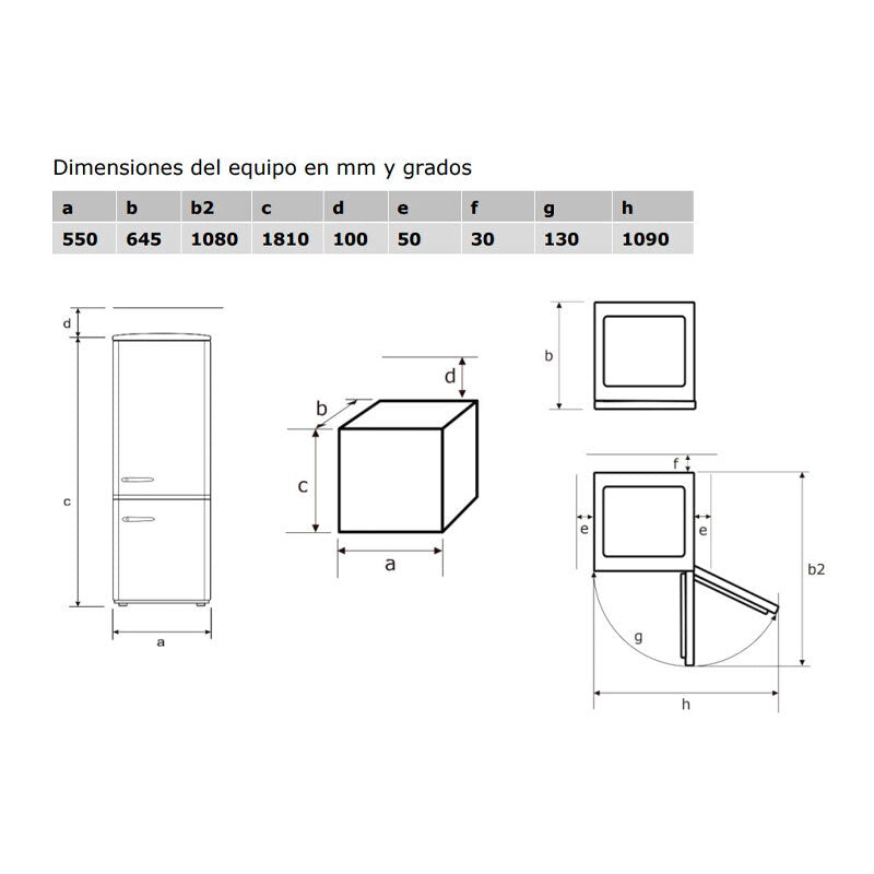 Frigorífico Combi Exquisit RKGC250-70-H-160E Rojo (1)