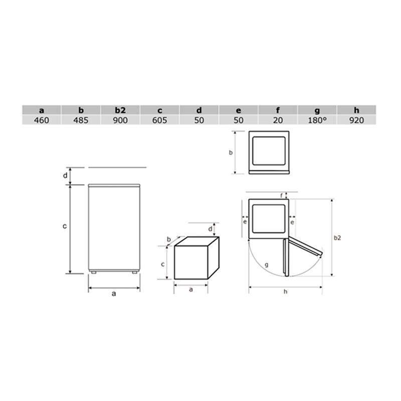 Minibar Exquisit FA60-260G Negro (1)