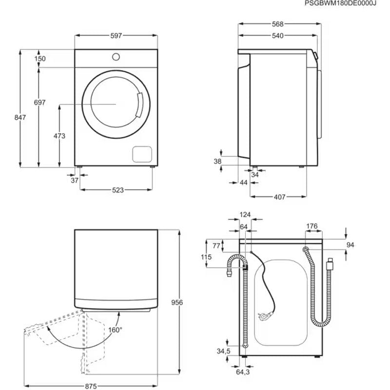 Lavadora Electrolux EA2F6821CF 8Kg (1)