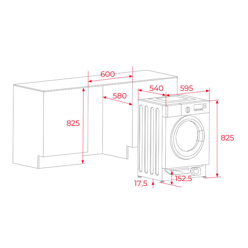 Lavadora Integrable Teka LI61481 8Kg (1)