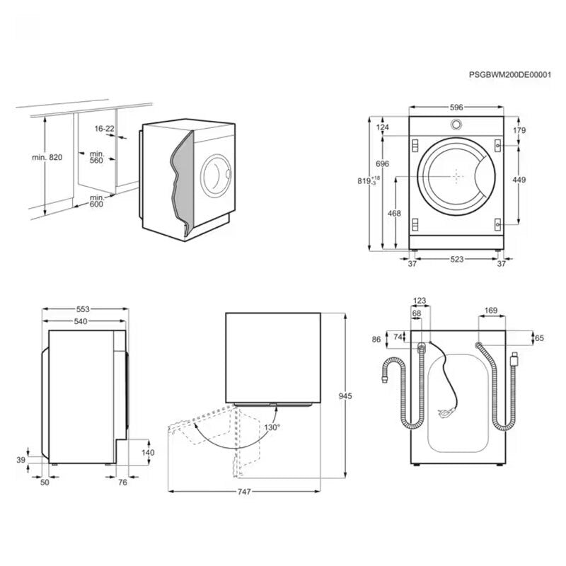 Lavadora AEG LFN8E8436C 8Kg (1)