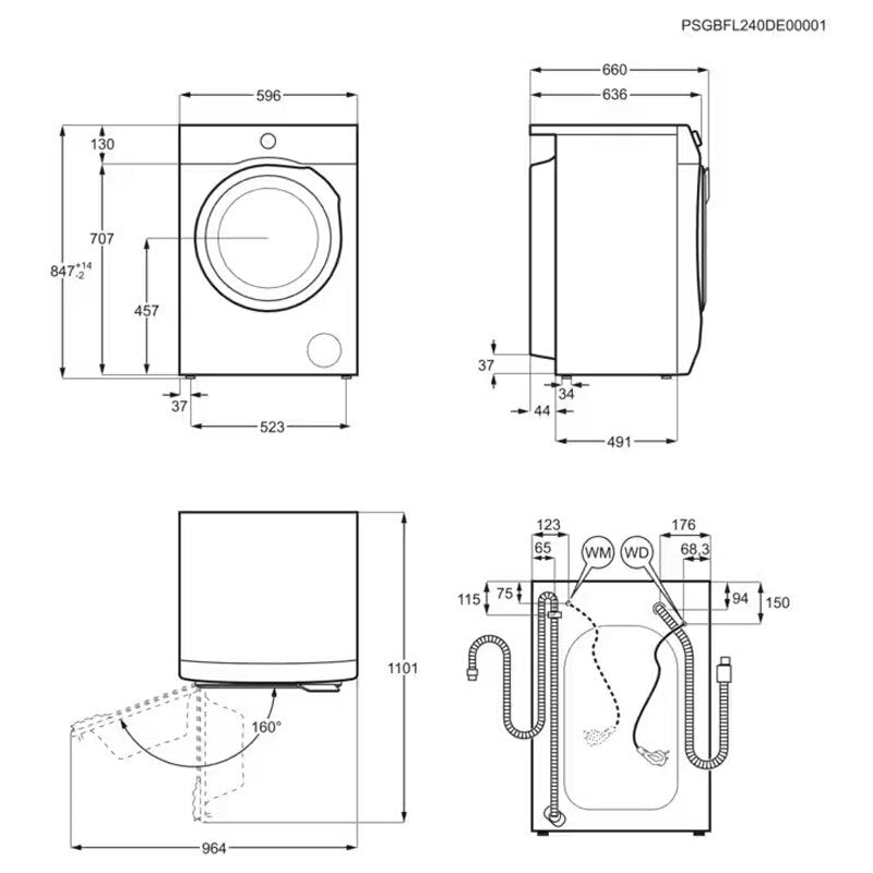 Lavadora AEG LFR7354O4B 10,5Kg (1)