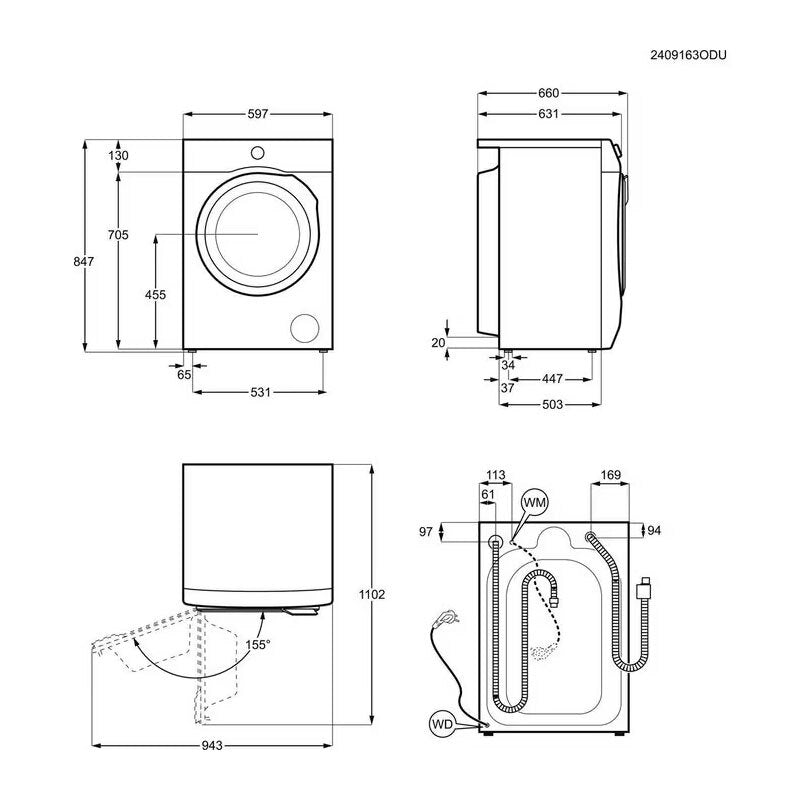 Lavasecadora AEG LWR7304L4B 11Kg (1)