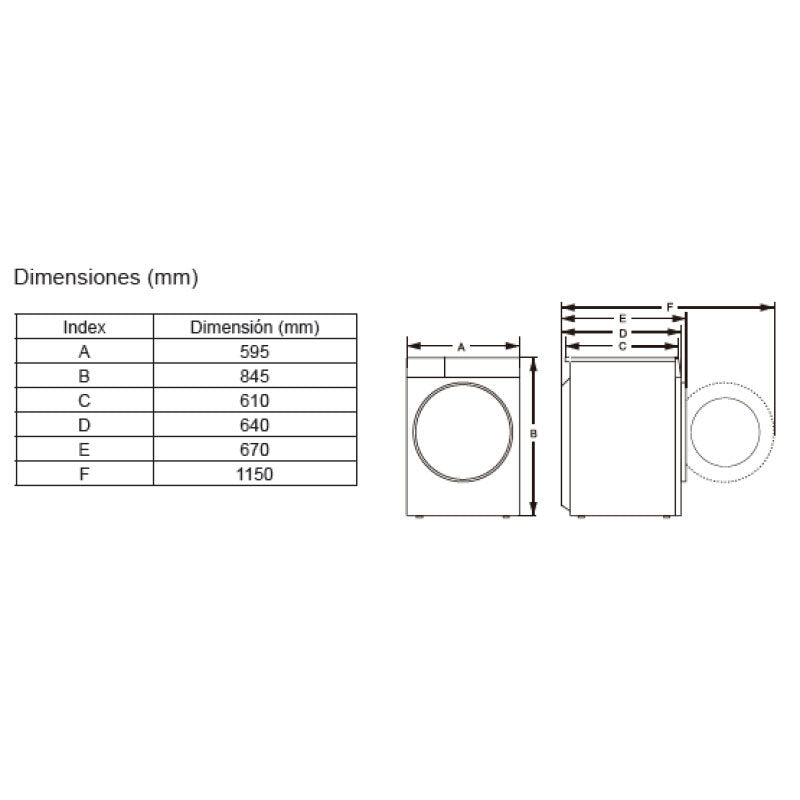 Lavadora Hisense WF7S1247BW 12Kg (1)