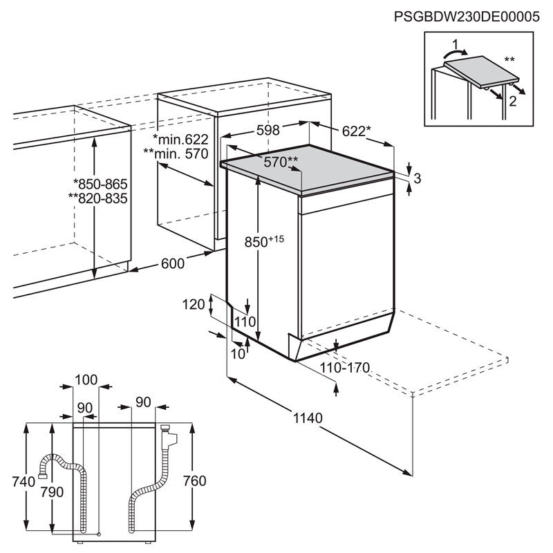 Lavavajillas Electrolux ESS47410SX 60 cm (1)