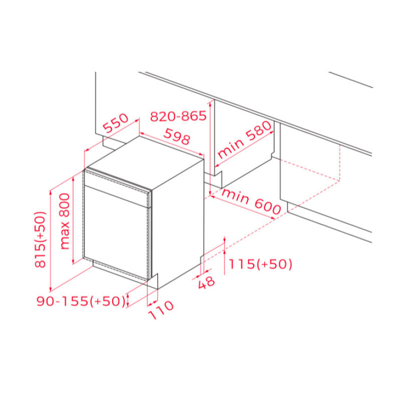 Lavavajillas integrable Teka DFI46960 60 cm (1)