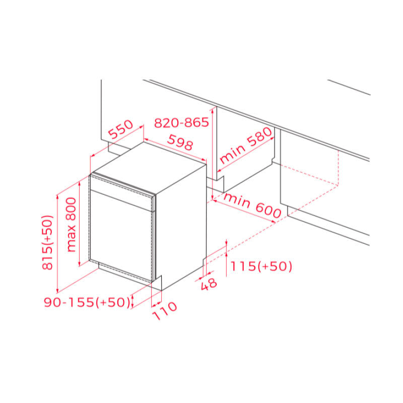 Lavavajillas integrable Teka DFI46650 60 cm (1)