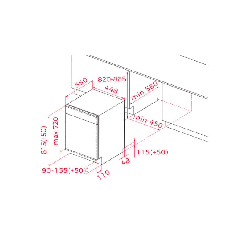 Lavavajillas integrable Teka DFI44800 45 cm (1)