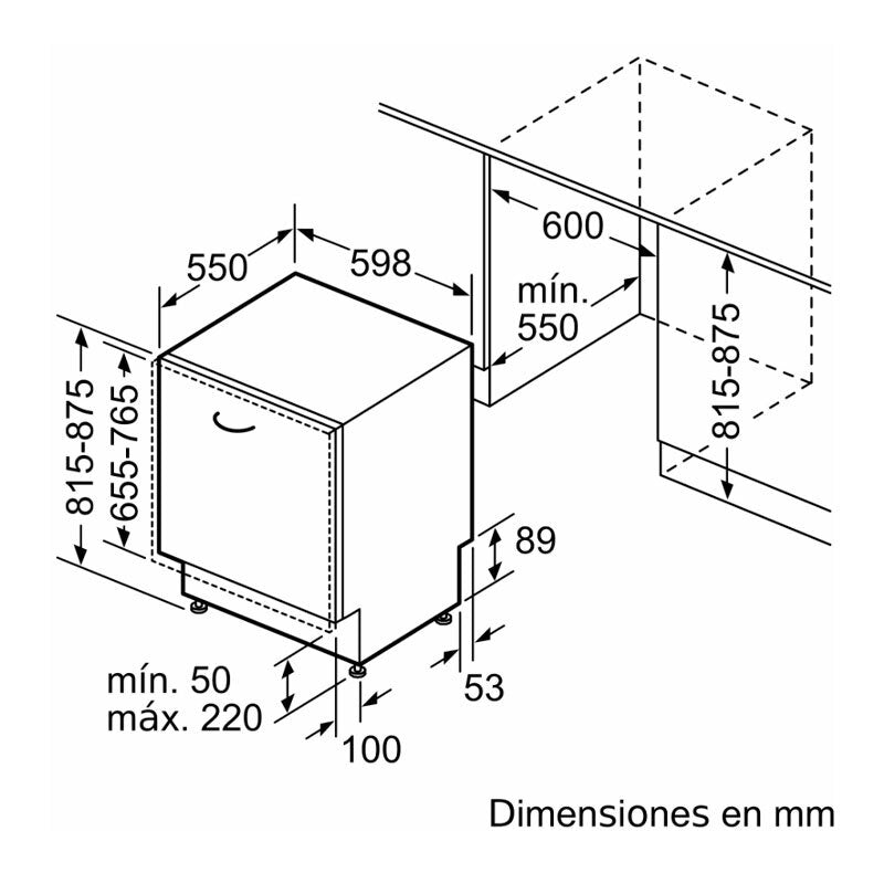 Lavavajillas integrable Balay 3VF6360DA 60 cm (1)