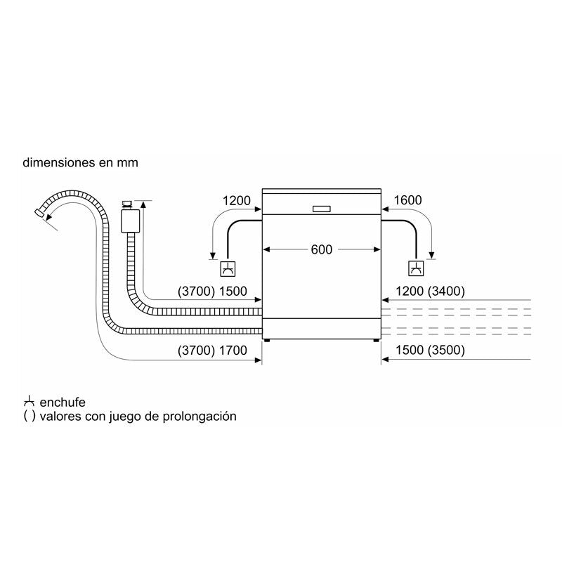 Lavavajillas Bosch SMS4HKW07E 60 cm (1)