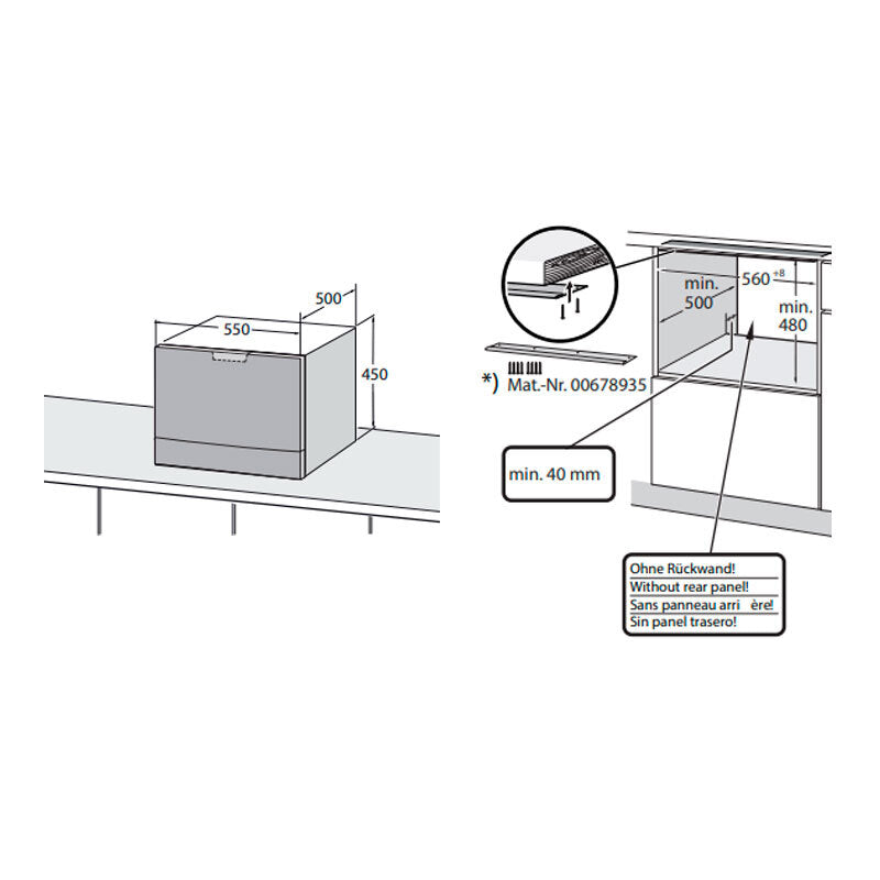 Lavavajillas Bosch SKS6ITB00E 55 cm (1)