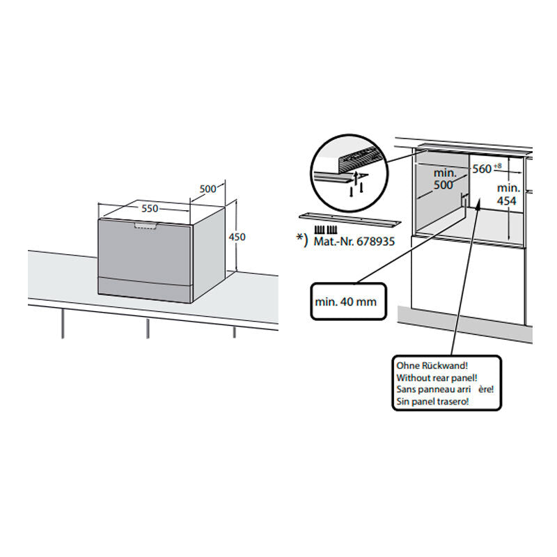 Lavavajillas Bosch SKS2ITW00E 55 cm (1)