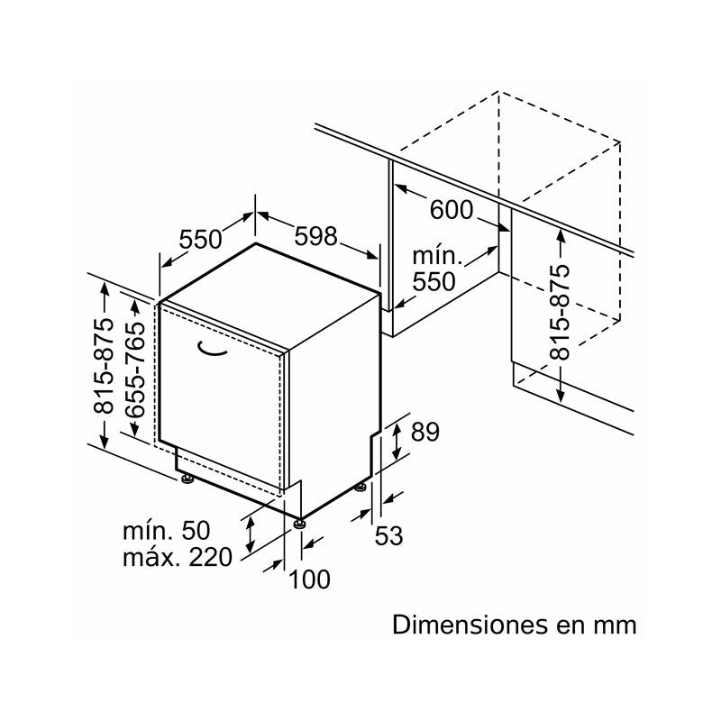 Lavavajillas integrable Bosch SMH4ECX28E 60 cm (1)