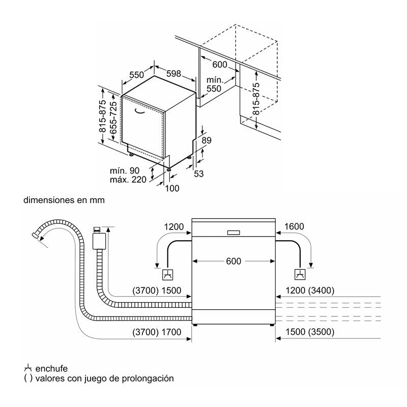 Lavavajillas integrable Bosch SMV4ENX06E 60 cm (1)