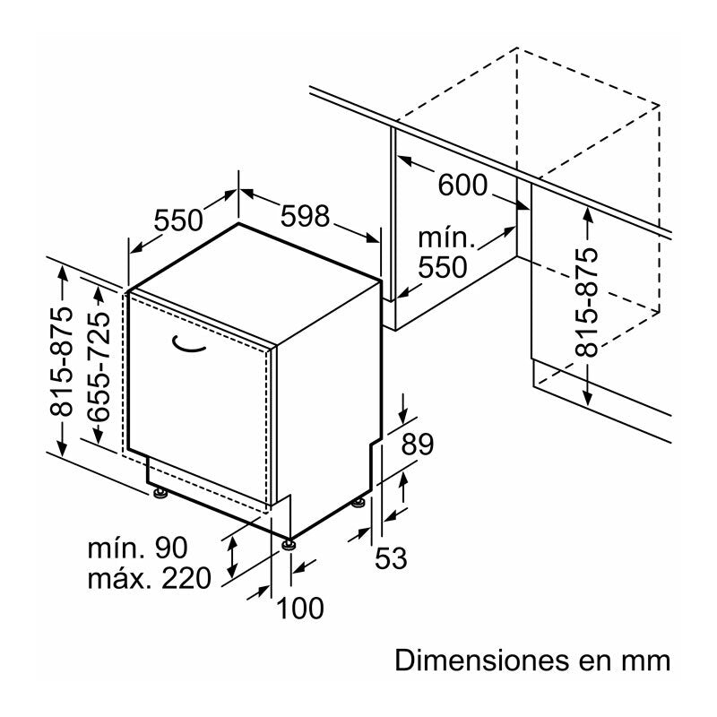 Lavavajillas integrable Bosch SMV4HVX03E 60 cm (1)