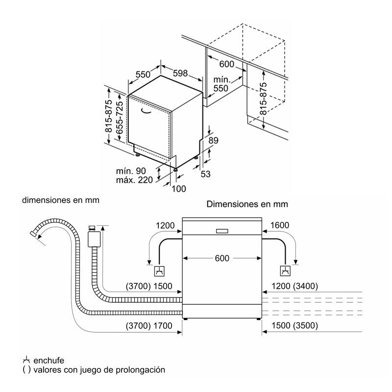 Lavavajillas integrable Bosch SMV4HAX19E 60 cm (1)