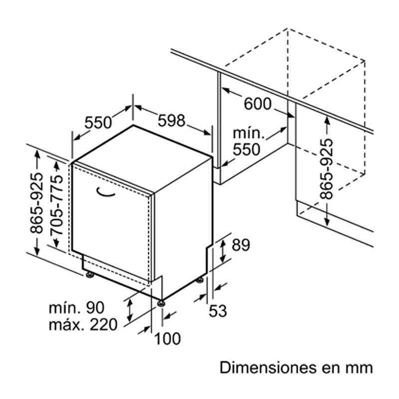 Lavavajillas integrable Siemens SX87TX02CE 60 cm (1)