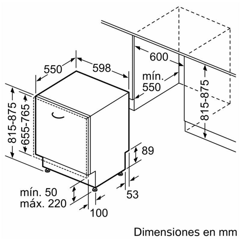 Lavavajillas integrable Siemens SN73EX22CE 60 cm (1)