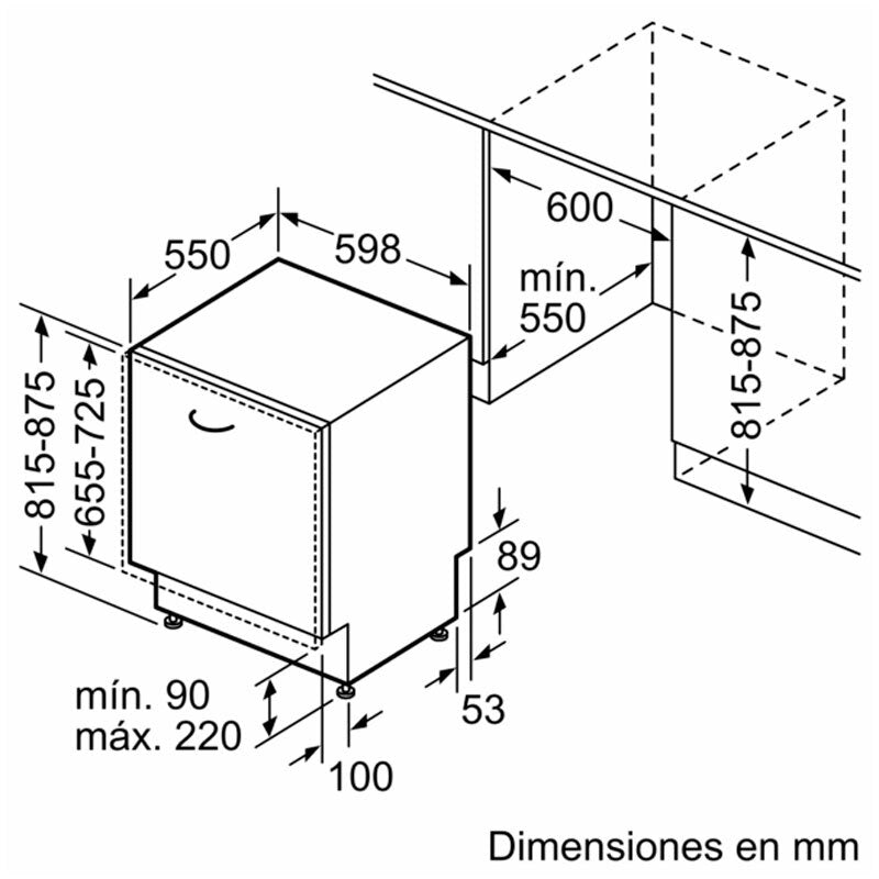 Lavavajillas integrable Siemens SN63HX14CE 60 cm (1)