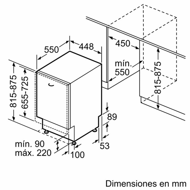 Lavavajillas integrable Siemens SR65YX08ME 45 cm (1)