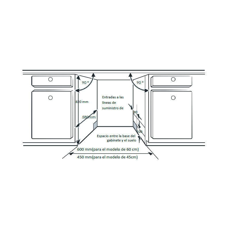 Lavavajillas Hisense HS543D10X 45 cm (1)