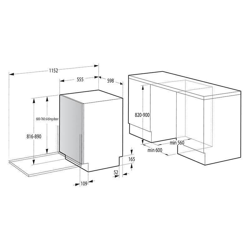 Lavavajillas integrable Hisense HV673C61 60 cm (1)