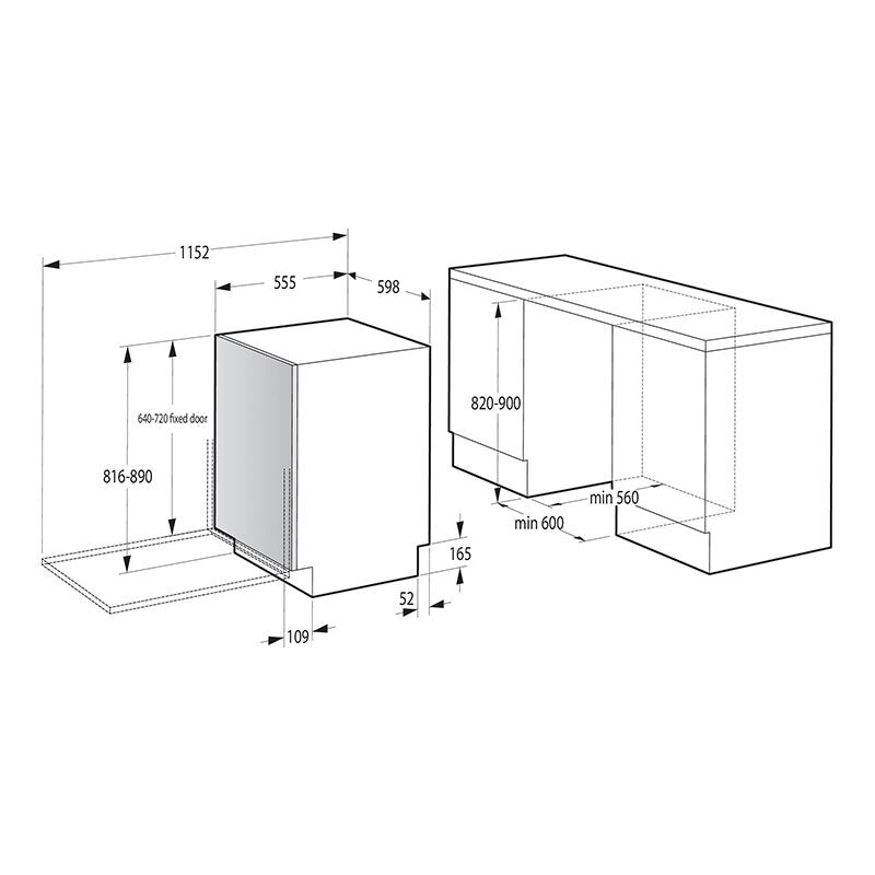 Lavavajillas integrable Hisense HV643D60 60 cm (1)