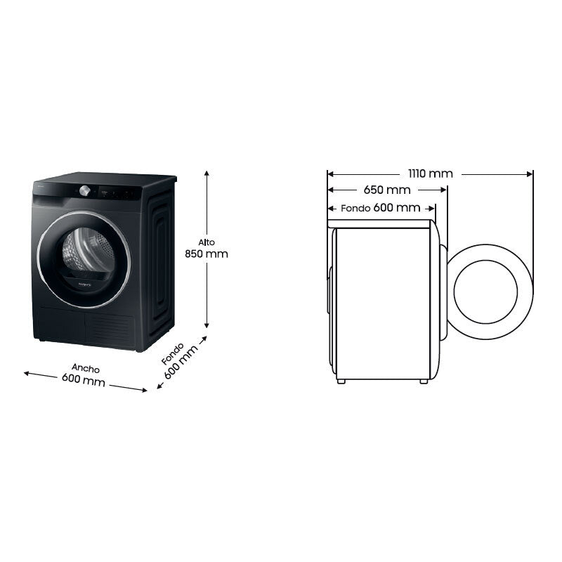 Secadora Samsung DV90T6240LB/S3 9Kg (1)