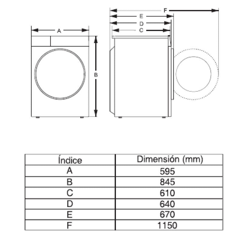 Secadora Hisense DH5S102BW 10Kg (1)