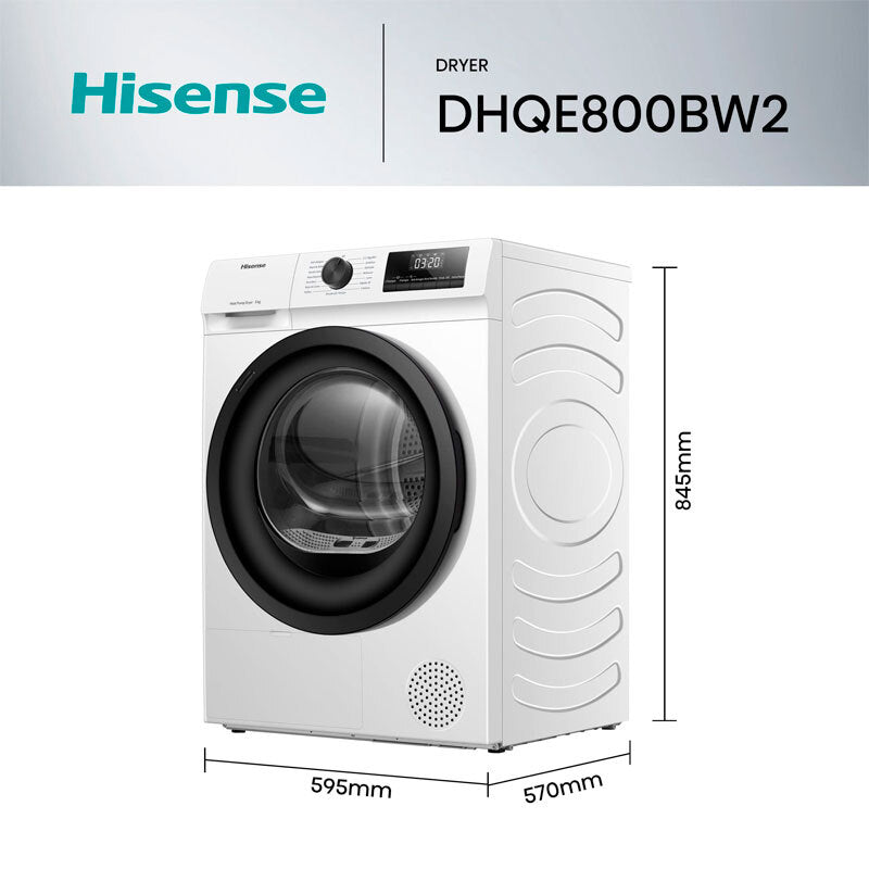 Secadora Hisense DHQE800BW2 8Kg (1)