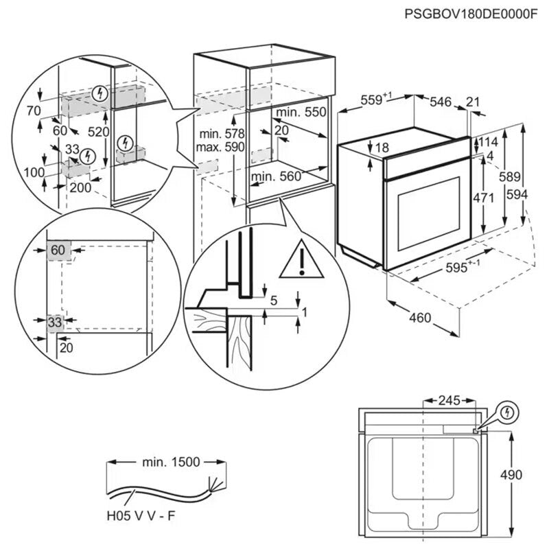 Horno AEG BPE535160M Inox (1)