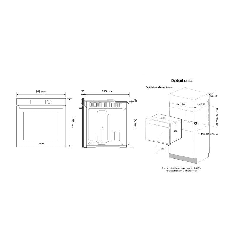 Horno Samsung NV7B40403CK/U1 Negro (1)