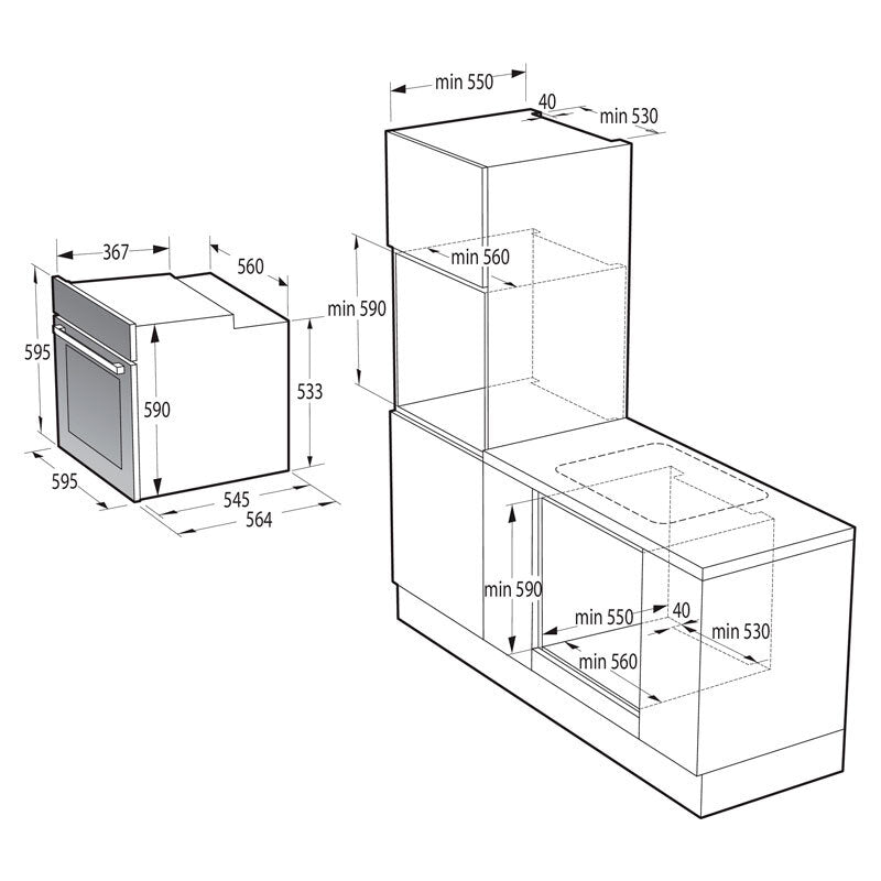 Horno Hisense BSA66334PX Inox (1)