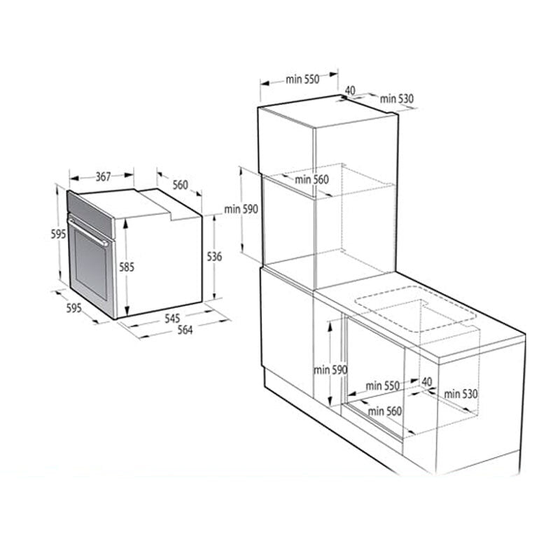 Horno Hisense BSA65226PX Inox (1)