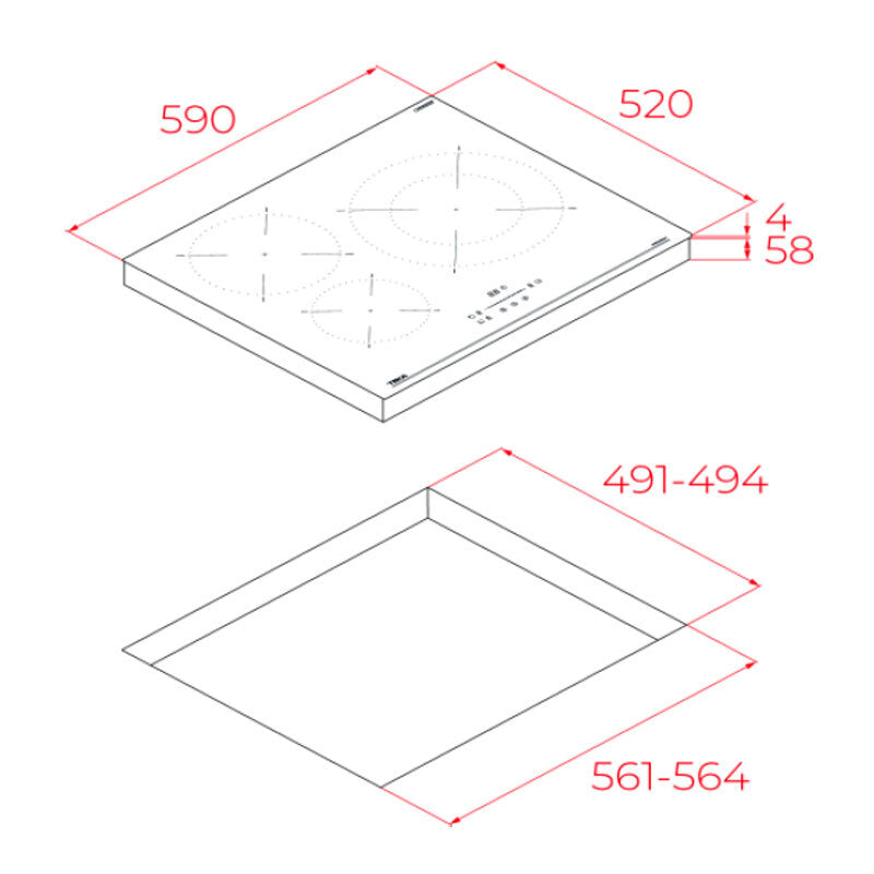 Placa Inducción Teka IBC63110SSMBK 60 cm (1)