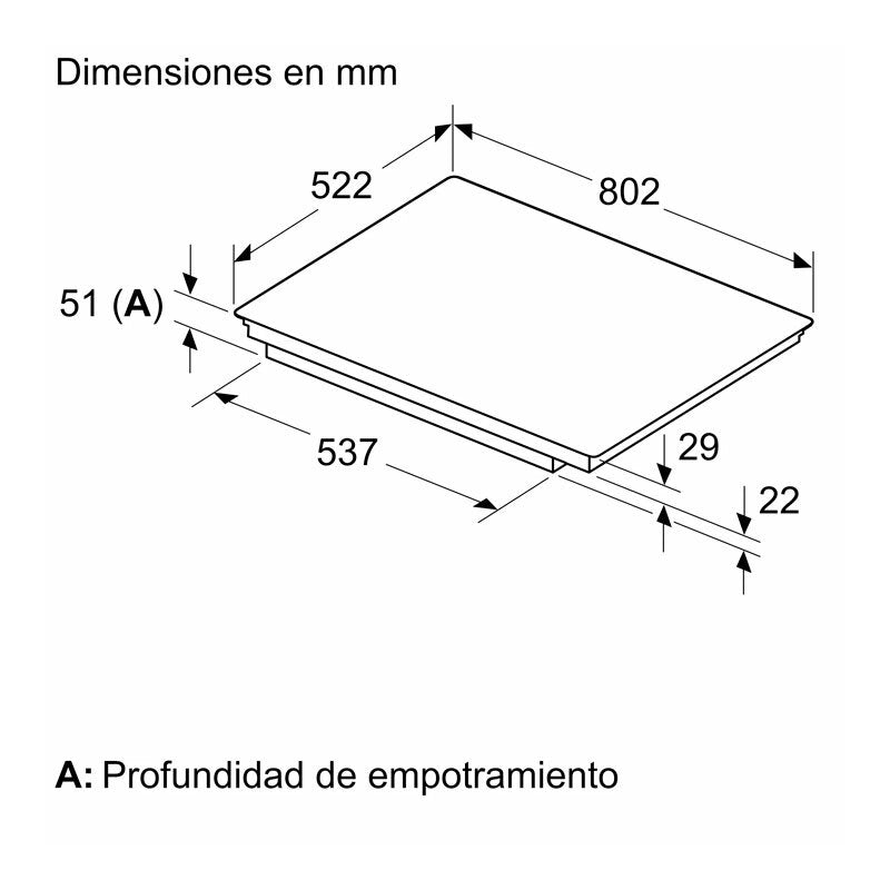 Placa Inducción Balay 3EB980AH 80 cm (1)