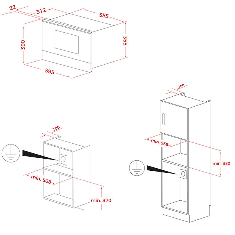 Microondas Integrable Teka MS622BIS LS Inox (1)