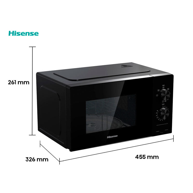 Microondas Hisense H20MOBP1G Negro (1)