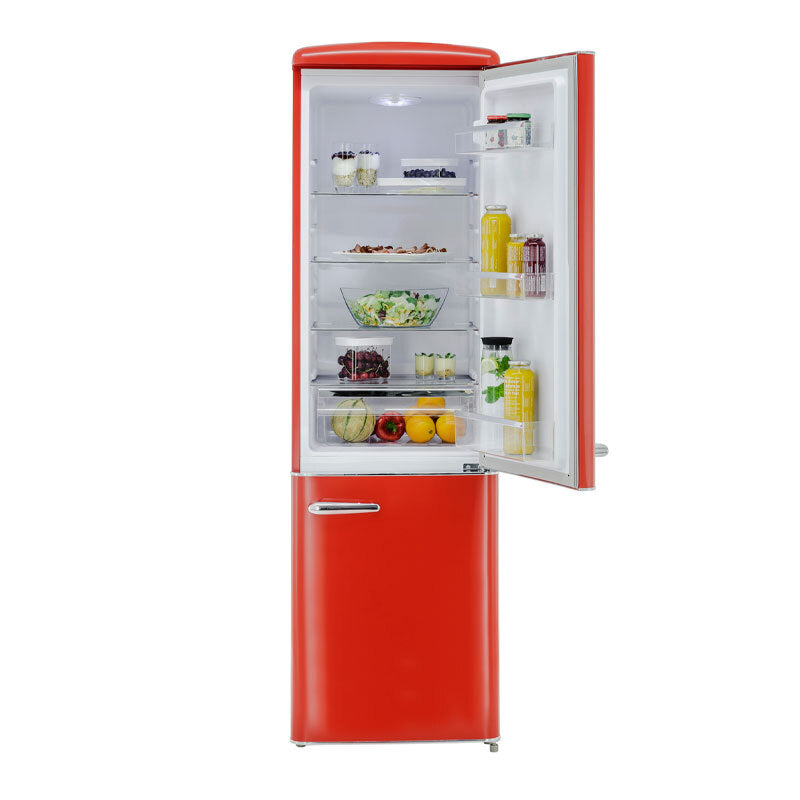 Frigorífico Combi Exquisit RKGC250-70-H-160E Rojo (2)