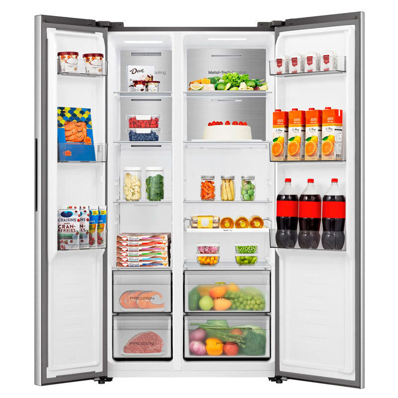 Frigorífico Americano Hisense RS3P538NAIE Inox (1)