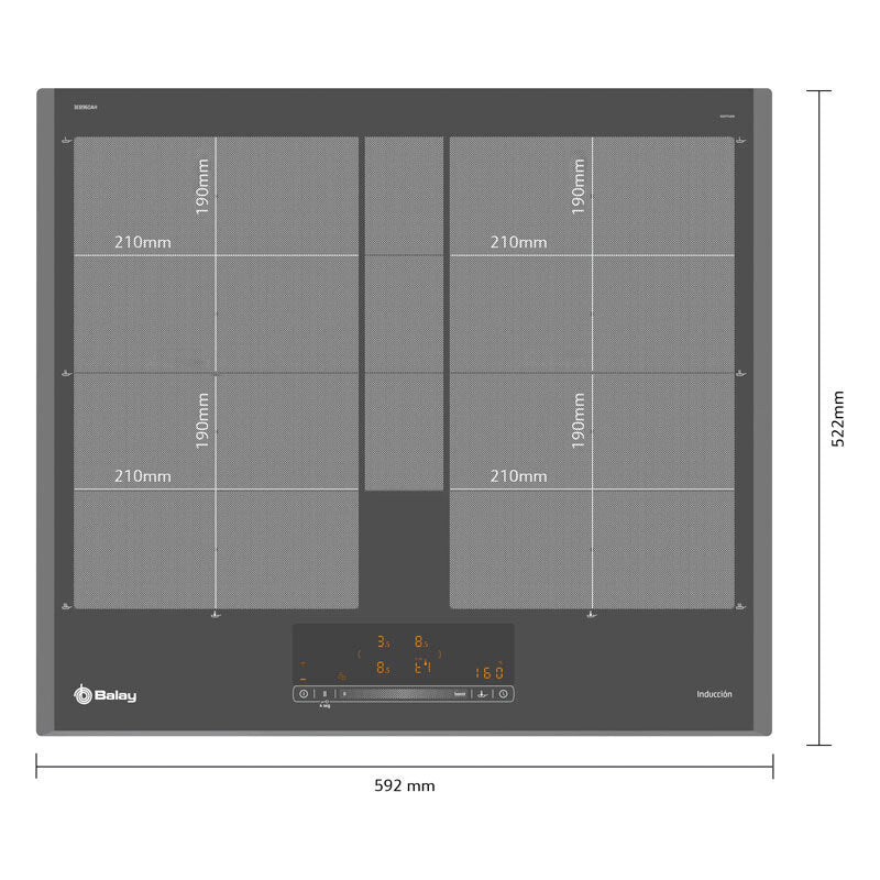 Placa Inducción Balay 3EB960AH 60 cm (4)