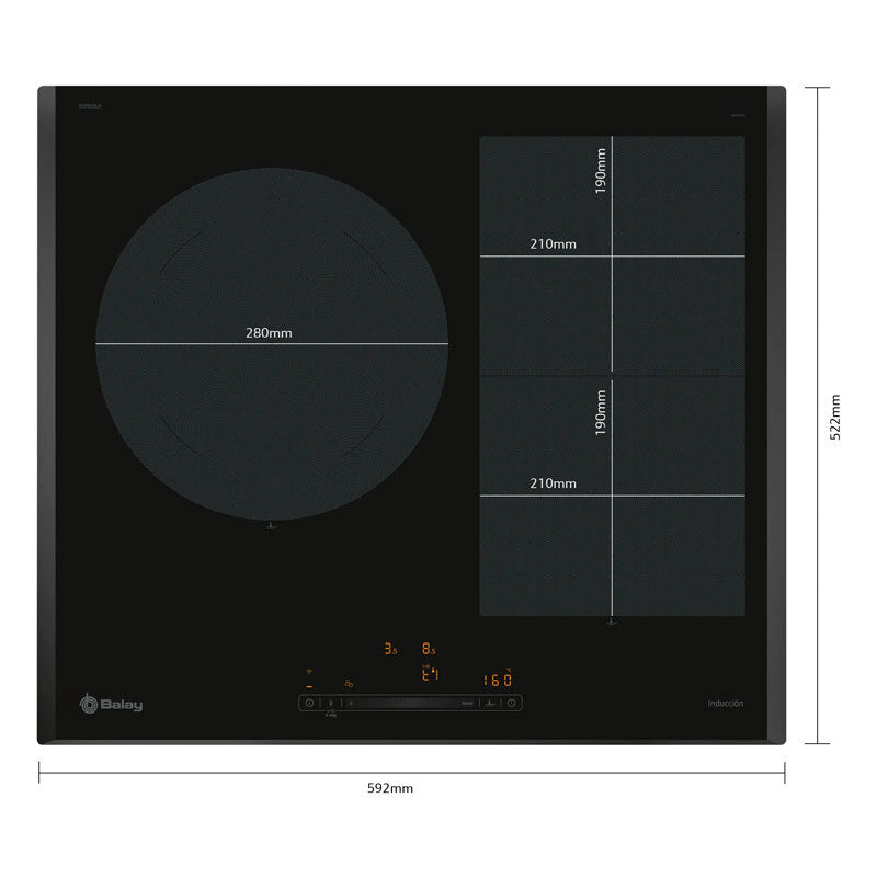 Placa Inducción Balay 3EB969LH 60 cm (4)