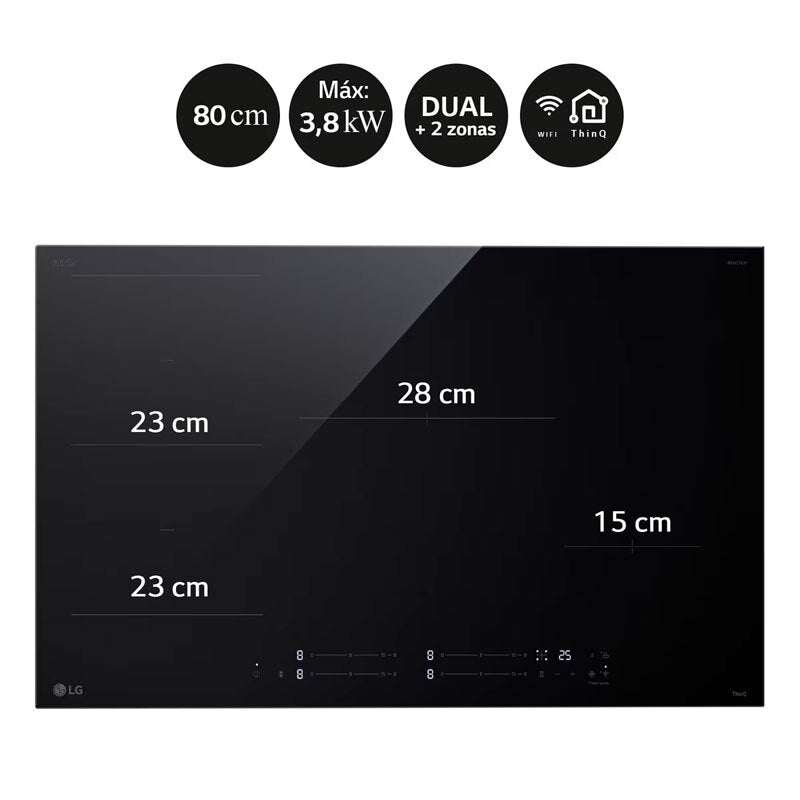 Placa de Induccion LG CBIZ3035B 80 cm (4)