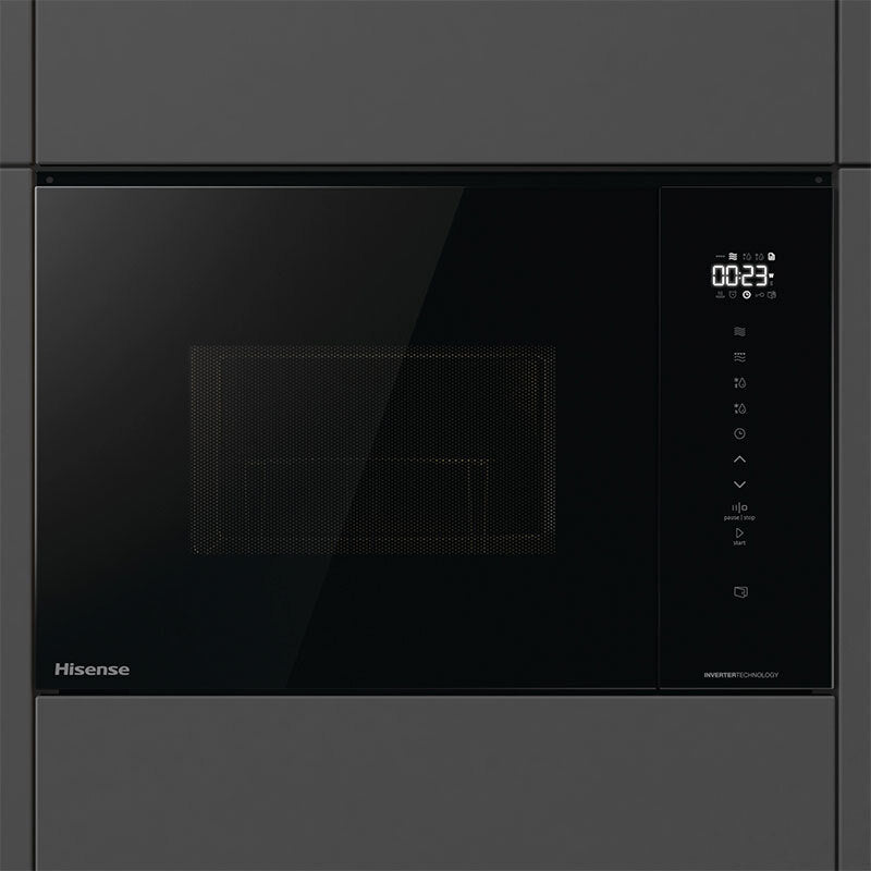 Microondas integrable Hisense BIM325GI63DBG Cristal Negro (8)